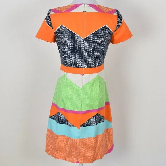 Trina Turk Lincoln Road Museum Short Sleeve Dress - 2 - Picture 5 of 8